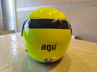 Casco modular AGV amarillo fluorescente nuevo