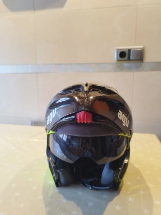 Casco modular AGV amarillo fluorescente nuevo