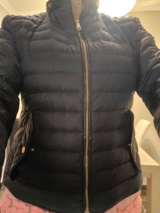 Anorak Zara azul de plumón