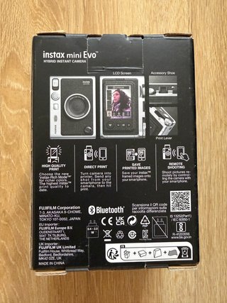 Fujifilm Instax Mini Evo Cámara Negra