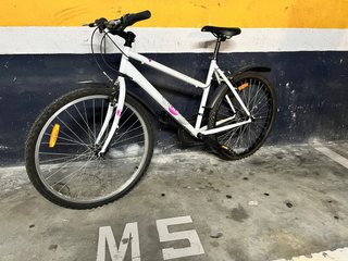 Bicicleta Decathlon Blanca