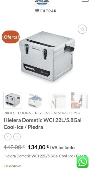 Nevera Dometic Cool Ice 22