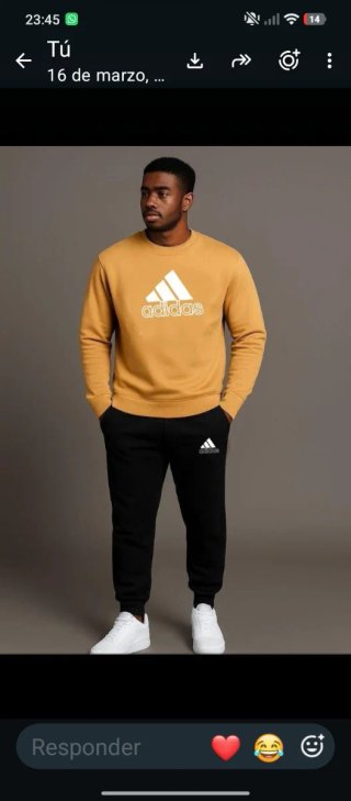 Chándal Adidas Amarillo y Negro