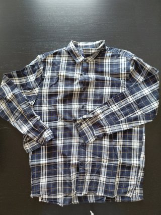 Camisa de franela Pull&Bear azul L