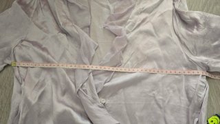Camisón largo satén morado