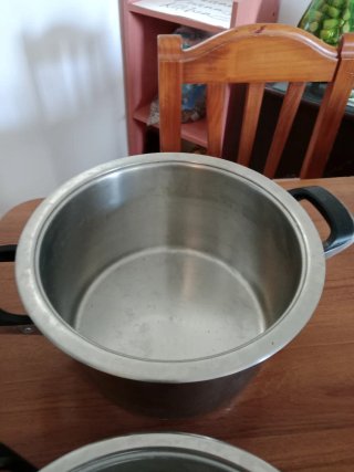 Olla AMC grande + vaporera,y tapa Acero Inox