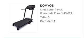 Cinta de correr DOMYOS T540C