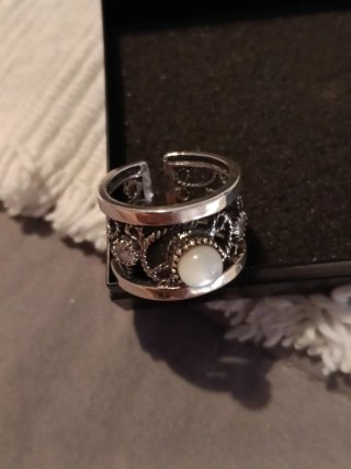 Anillo Plata de Ley Perla de nacar.