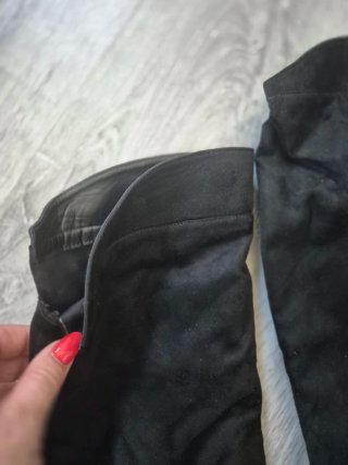 Botas altas de ante negro