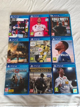 Juegos PS4 FIFA, Call of Duty, God of War