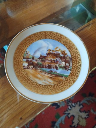 Tazas de café Limoges con platillos