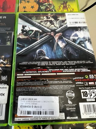 Lote de juegos xmen xbox 360 pal españa