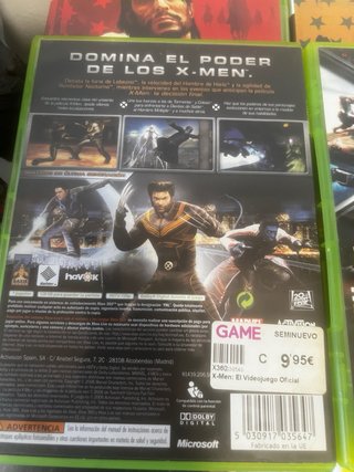 Lote de juegos xmen xbox 360 pal españa