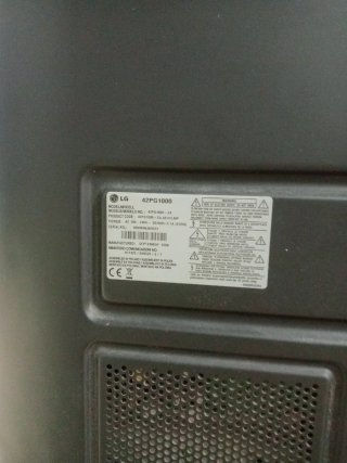 Televisor LG 42PG1000 Negro
