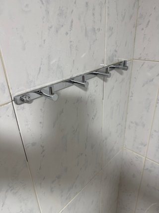 Accesorios para 2 baños - Metal plateado