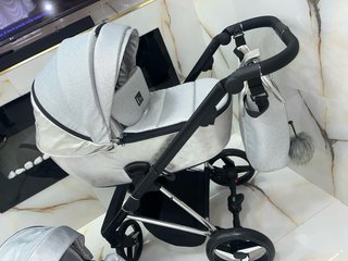 Carrito de bebé toral 2 piezas plateado