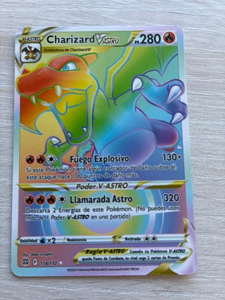 Carta Pokémon Charizard V ASTRO 174/172