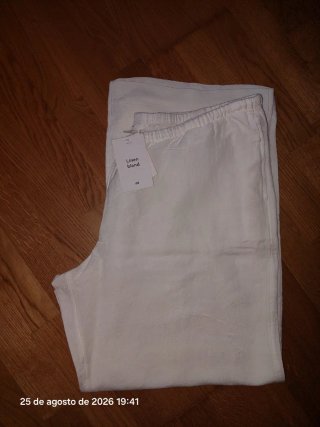 Pantalón blanco largo