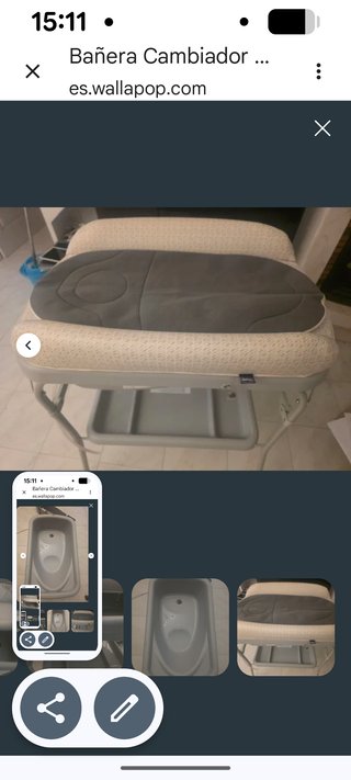 Cambiador bebé acolchado