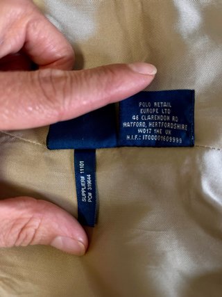 Americana Lino Ralph Lauren Beige Talla S (UK-4)