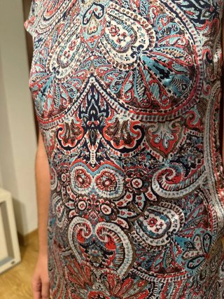 Vestido estampado paisley