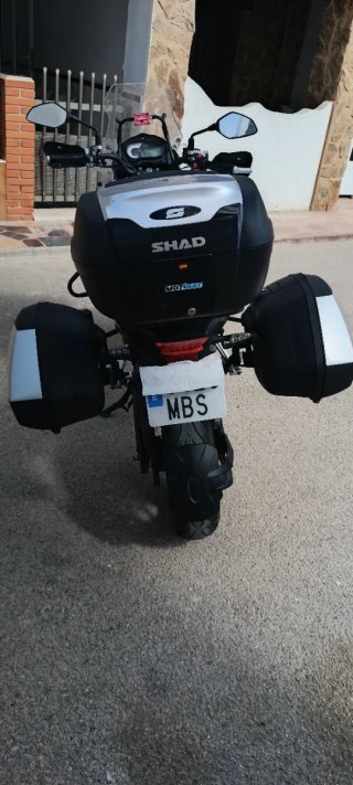 Moto Aventura/Touring 500cc Blanca