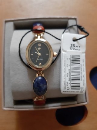 Reloj Parfois azul y dorado