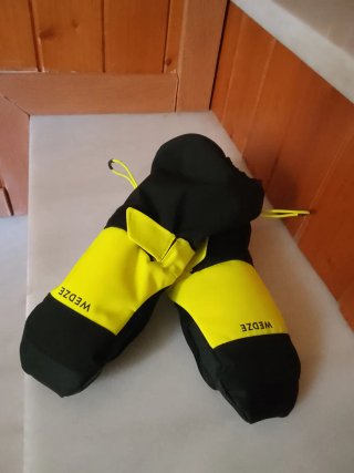 Manoplas nieve niño Wedze negro/amarillo