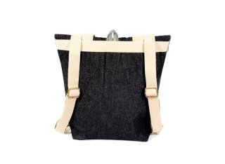 Mochila artesanal vaquera multicolor