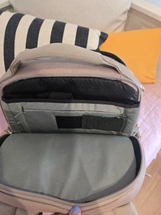 Mochila Samsonite Rosa detalles en plateado