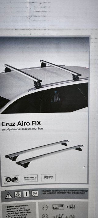 Baca CRUZ Airo FIX de aluminio con cerradura