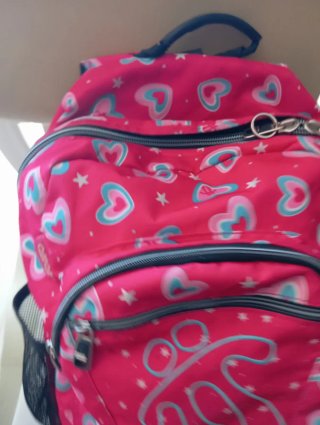Mochila Totto Rosa Corazones