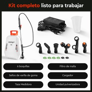 Pulverizador a Batería Dnipro-M 12S, Mochila, 12 L