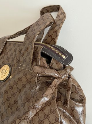 Bolsa Gucci Hysteria Large Tote Marrón