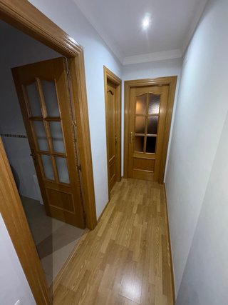 Puertas de madera lisa y con cristal