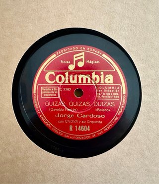 Disco de Gramófono “Quizás, quizás”