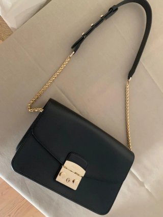 Bolso Furla Metropolis Negro Piel Original
