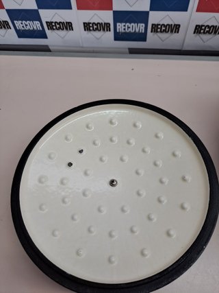 Olla hierro fundido 24cm esmaltada inducción azul Overmont