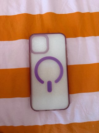 Custodia iPhone 12 Viola Trasparente