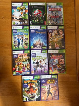 Xbox 360 + 2 mandos + Kinect + 11 juegos