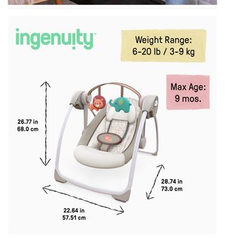 Columpio Ingenuity Cozy Kingdom