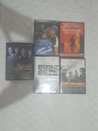 Lote 5 Películas DVD Acción/Crimen/Drama