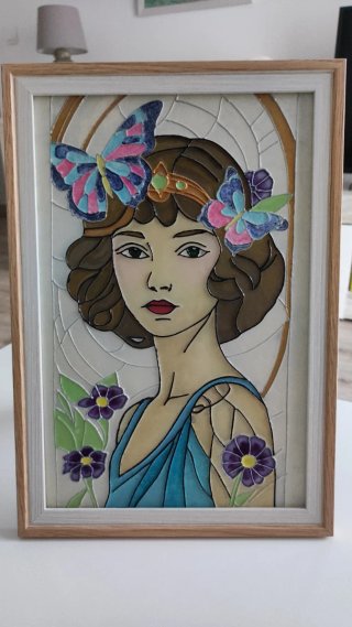 Cuadro Pintura Vidrio