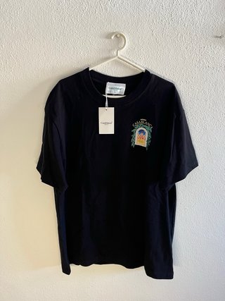 T-shirt Casablanca Preta Tamanho M