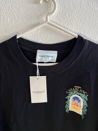 T-shirt Casablanca Preta Tamanho M