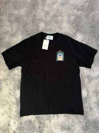 T-shirt Casablanca Preta Tamanho M