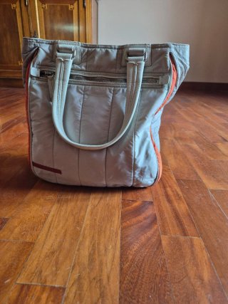 Borsa Prada Sport Nylon Beige Arancione Vintage