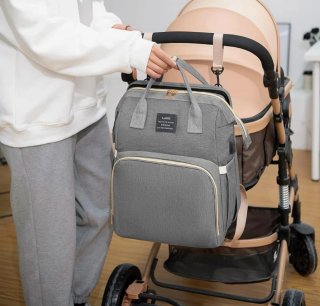 Mochila para pañales con cuna