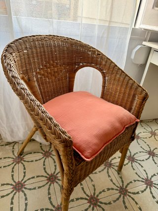 Sillón de mimbre tipo IKEA AGEN