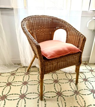 Sillón de mimbre tipo IKEA AGEN